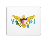 Keyboard Pad Flag Of The United Virgin Islands Soft Desktop Mouse Pad Modern Mouse Mat For Work Home Office 10X12In