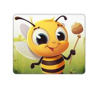 Keyboard Pad Honey Bee Spill-Resistant Gaming Mousepad Gliding Mouse Mat For Work Office Home 10X12In
