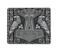 Keyboard Pad Old Viking Norse Mythology Thors Hammer Gaming Mouse Pad for
