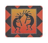 Keyboard Pad Southwest Design Kokopelli Spill-Resistant Gaming Mouse Pad Modern Table Mat For Pc Office Travel 10X12In