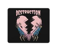 Keyboard Pad Two Skulls with Destruction Office Mouse Pad 10x12in for | Office Soft Mice Mat Waterproof Mice Pad for Travel PC