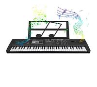 Keyboard Piano Kit 61 Keys Digital Piano Keyboard Piano Beginners Digital Piano Music Electronic Organ Portable Keyboard with Microphone for Children