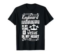 Keyboard Player In My Veins Jesus In My Heart T-Shirt