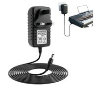 Keyboard Power Adapter for yama-ha 12V 2A Power Supply Charger Compatible with yama-ha PSR-F52/E373/E473, NP-15/35, EZ-300/200, PA-130A, PSR, DGX, YPG, YPT, DD, EZ, P Series
