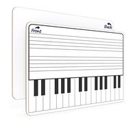Keyboard Practice Dry Erase White Board 11 x 14 Inch Lapboard l Durable Portable Double Sided Music Whiteboard for Kids Students, Musicians and Home