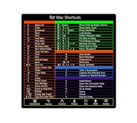 Keyboard - PVC, Cheat Sheet Overlay, -free Adhesive | Quick Reference Guide, Laptop Sticker for OS Catalina Mojave El Capitan Window