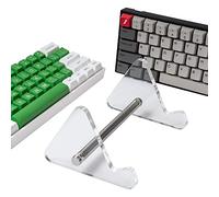 Keyboard Rack - Computer Keyboard Storage Rack, Keyboard Holders offices | Transparent Acrylic Stand for Three Mechanical Keyboard,desk Storage Stand for Keyboards, keys White Keyboard Display Stand