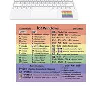 Keyboard Shortcut Sticker - Word/Quick Reference Guide Keyboard Shortcut Stickers for PC Laptop | Keyboard Shortcuts Stickers No-Dirt Adhesive for Pc Laptop or Desktop Sm