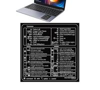Keyboard shortcuts - Concise reference stickers, durable keyboard labels | Educational keyboard stickers without dirt, self-adhesive compatible with 13-16 inch Air/pro, essential guide for