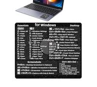 Keyboard Shortcuts - Quick Reference Guide Keyboard, No-Dirt Adhesive, Compatible with 13-16 Inch Air/Pro Lightweight Compact Ergonomic Multiuse Versatile Outdoor Indoor Easy to Use