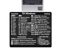 Keyboard Shortcuts - Word Reference Stickers, Quick Access Shortcut Keys Guide, Durable No Dirt Adhesive Labels, Easy Install Design | Compatible Keyboards Stickers For 13-16 Inch Laptop PC Air