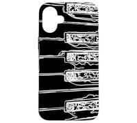 Keyboard Sketch Pianist Piano Teacher Musician Piano Case for iPhone 16 Plus