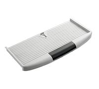Keyboard Sliding Platform,Keyboard Tray Under The Desk with Pen Case and Adjustable Buckle,Increase Comfort and Usable Space/White/S