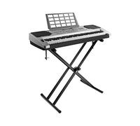 Keyboard Stand, X-shaped Double Braced Piano Stand Keyboard Stand Double Stand for Electric Piano Stage Piano with Height Adjustable 7 Levels Adjustable Foldable
