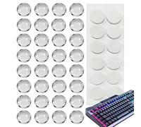 Keyboard Stickers for Long Nails - Clear Calculator Key Covers, Transparent Keyboard Stickers for Women, Girls, Typists | 32 Raised, High-Transparency, Long Nail Friendly | Home, Office, Game Room,