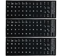 Keyboard Stickers Replacement Spanish Non-Transparent With Black Background For Laptops Desktops 1pc Convenient and practical