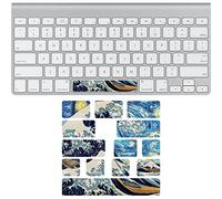Keyboard Stickers Set English UK Replacement Non Transparent Stickers with Letters for Standard Keyboard Laptop Keyboard