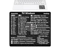 Keyboard Stickers - Stickers with Quick Start Guide, Word Overlay, Laptop PC Key Assignment Sheet, PVC Accessories | Productivity Increase Tool for Tasks to Increase the Work