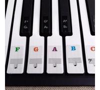 Keyboard Stickers Supporting Daily Practice Routines on Digital Pianos, Keyboards, and Practice Keyboards (A)
