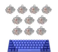 Keyboard Switches - Transparent Keyboard Switches Mechanical 5-Pin Linear Switches,Sensitive Smooth Game Keyboard Keycaps for Mechanical Keyboards