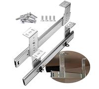 Keyboard Tray Guides - Ball Bearing Runners,Smooth Opening and Closing,Safe and Noiseless,Bottom Drawer Slides,for Industry, Vehicles and Households,Guide Rail