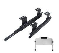 Keyboard Tray Slides, Platform/Shelf Or Under-Desk Drawer Ball Bearing Runners, Black Metal Steel Guides Rails Slides, Max. Load 40 Kg/1-Pair, Full Extension Slides