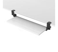 Keyboard Tray Sliding Keyboard Holder with CClamp Easy Height Adjustment Smooth Gliding Perfect for Gaming and Home Office Setup.