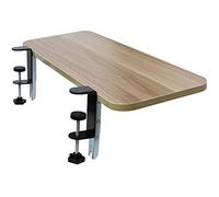 Keyboard Tray Under Desk Extender Foldable Clamp On Ergonomic Mouse Workstation Platform Table Mount Armrest Shelf Stand Punch-Free,Beige,50x25cm