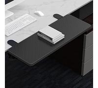 Keyboard Tray with Clamp, Elbow Support & Wrist Rest for Computer, Under-Desk Keyboard Drawer, Adjustable Workspace Solution for Comfort & Productivity