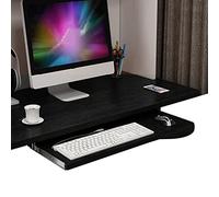 Keyboard Tray with RollOut Guides Adjustable PullOut Keyboard Shelf for Desk 60/70x26cm Black Ergonomic Design for SpaceSaving and Comfort