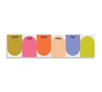 Keyboard Weekly Planner Pad, Bright Arches Design - 50 Tear-Away Pages, Compact Size - Write Down to-do’s & Reminders - Vegetable Based Ink, 100gsm Uncoated Paper, UK Made - Good Tuesday