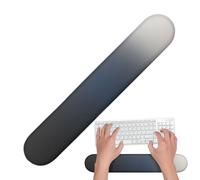 Keyboard Wrist Rest - 15.75 Inch Manual Memory Foam Support for Typing, Ergonomic Use with Non Slip Base, Computer Desk Mat, Station