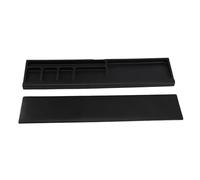 Keyboard Wrist Rest Pad Ergonomic Soft Memory Foam Anti Slip Keyboard Wrist Support with Partition Storage Case for Office Workers Gamers Writers (Black)