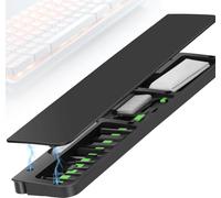 Keyboard Wrist Rest with Cleaning Kits,Palm Pad for Pain Relief, Wrist Support for Long Hours of Work, Gaming,Studying (Black)