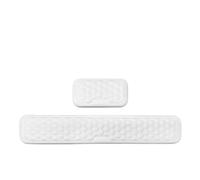 Keyboard Wrist Rest Wrist Rest for Keyboard and Mouse Computer Ergonomic Support Pad Soft Memory Foam Arm Cushion for Desk Palm Hand Office(Long and Short White)