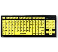 Keyboard, Yellow Keys, Upper CASE | Keyboard Keyboards Computer Products, 1 X Qty - KYB-MON2VIS-UCUH