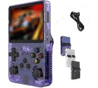 Keyboy Game Console, 64/128GB Built in 20000 Games Retro Portable Mini Handheld Video Game Console, Classic Emulator Handheld Gaming Console for Adult (Purple128G)