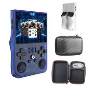 Keyboy - Keyboy Game Console, Portable Retro Video Game Console with 20000+ Games, Handheld Game Console, 4" HD IPS Screen, New R36Pro (4-inch screen,128g blue)