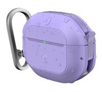 KeyBudz AirPods 3rd Generation Case with Lock - Fully Waterproof AirPods 3 Case Cover with Keychain, Rugged Tough Protection, Hard Protective Shell and Carabiner Clip for Easy Travel (Wild Lavender)