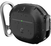 KeyBudz ElementProof AirPods 4th Generation Waterproof Case with Carabiner, Black