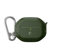 Keybudz ElementProof for AirPods 3 Case with Lock, Fully Waterproof AirPods 3rd Generation Case, Heavy Duty Protection, Hard Case, Carabiner for AirPods Gen 3 - Green Dark Green