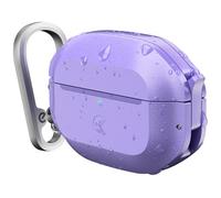 Keybudz for AirPods Pro 3 Case with Lock - Fully Waterproof Compatible AirPods Pro 3rd Generation Case Cover - Keychain, Rugged Tough Protection, Hard Shell and Carabiner (Wild Lavender)