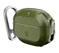 Keybudz for AirPods Pro 3 Case with Lock - Fully Waterproof Compatible AirPods Pro 3rd Generation Case Cover - Keychain, Rugged Tough Protection, Hard Shell and Carabiner (Forest Green)