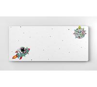 keycadets to The Moon Gaming Mouse Pad, Large Desk Pad for Keyboard & Mouse, Non-Slip Gaming Desk Mat with Foam Core, Anti-Fray Lock Stitching & Low Friction Cloth Surface (35.4”x15.8”) (Holiday)