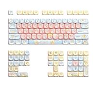 Keycap Cartoon Animal Theme 120 Keys Lovely Key Cap 68/75/84/98/100/104/108 Mechanical Keyboard