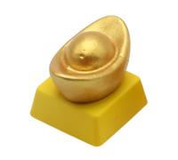 Keycap Golden Dollar Shape Creative Chinese Theme Keycaps For Mechanical Keyboards Decoration 1PC Resin Keycap