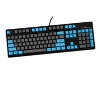 Keycaps, 104 PBT Keys Keycaps Mechanical Keyboard Keycaps Double Backlit Word Transparent Color Gaming keycaps for Cherry MX ((Blue + Gray)(Only sell keycaps)