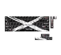 Keycaps 74Key Side Print Backlit Keycap Set Objection Sustained Dye Sublimations for 60 61 65 67 68 Keyboards Backlit Side Print Keycaps