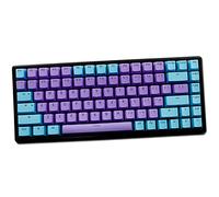 Keycaps, PBT Keycaps 84 Keys 2-Color Backlight Gaming-Keycaps Mechanical Keyboard Keycap For AKKO 3108/RK S84 Keyboard Poker Keys (Blue-Purple)