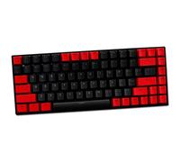 Keycaps, PBT Keycaps 84 Keys 2-Color Backlight Gaming-Keycaps Mechanical Keyboard Keycap For AKKO 3108/RK S84 Keyboard Poker Keys (Red-Black)